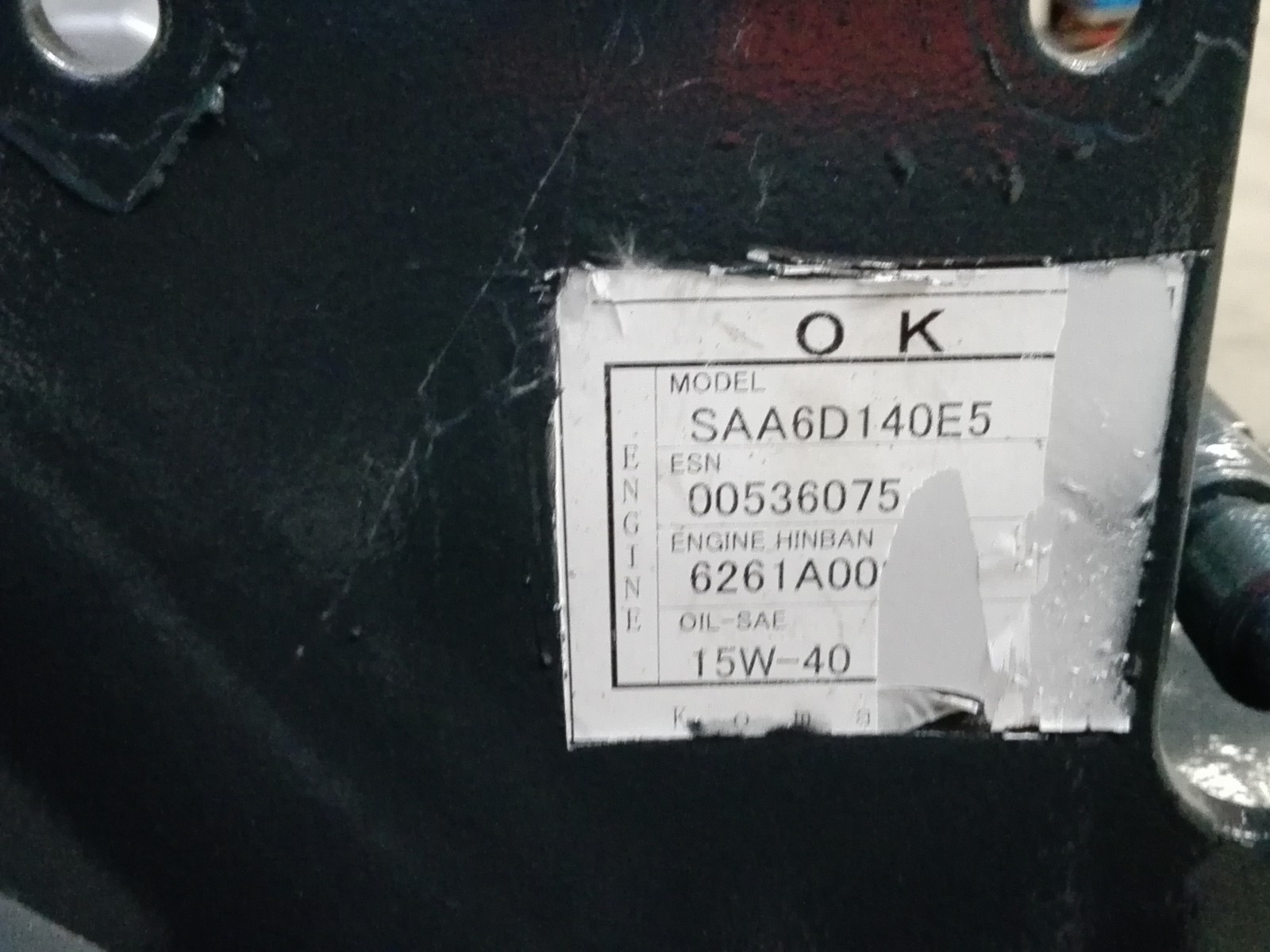 Engine KOMATSU WA500-6 SAA6D140E-5