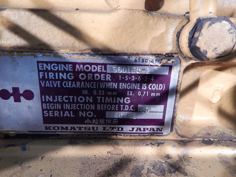Engine KOMATSU SAA6D125E-1