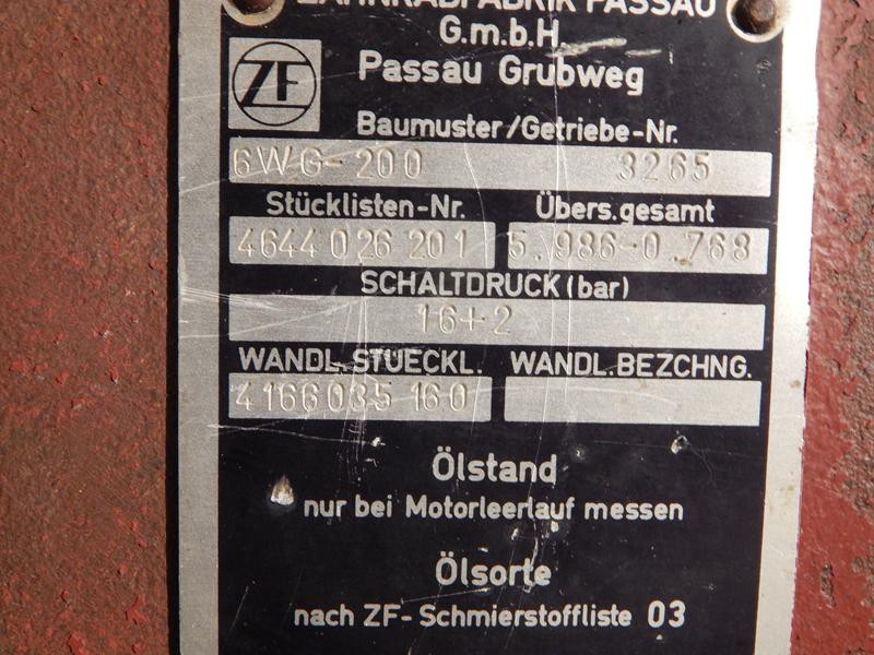 Transmissions ZF 6WG-200